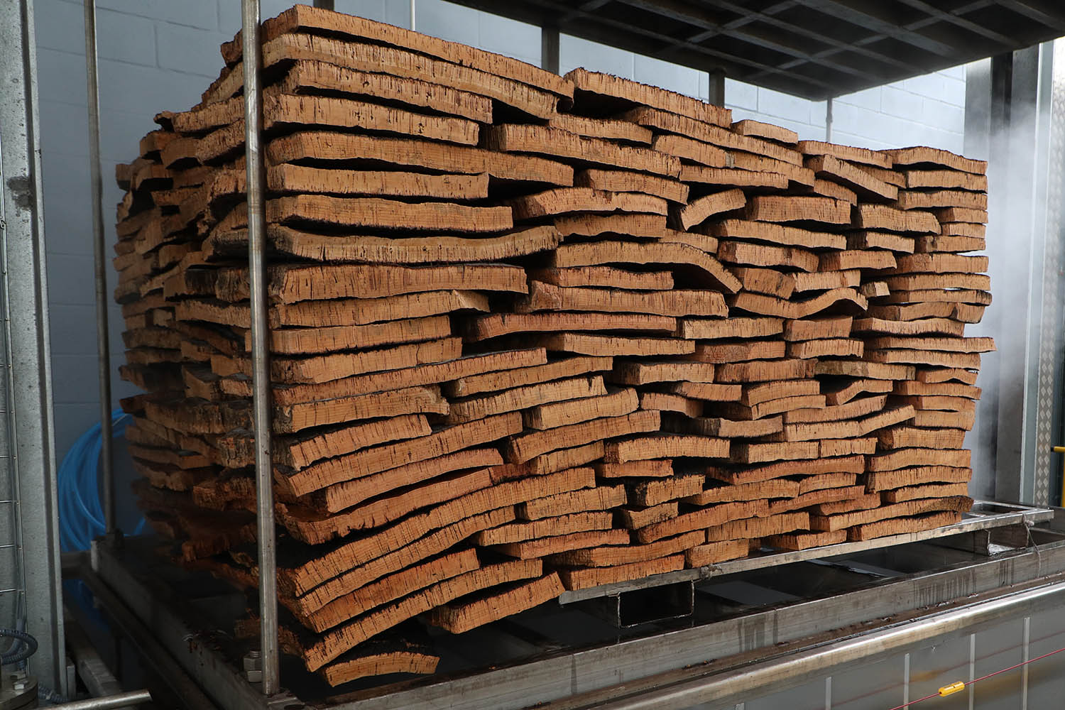 Cork boards in the boiler